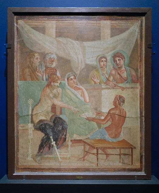 Fresco with Admetus and Alcestis from the House of the Tragic Poet in Pompeii, ISAW May 2022
