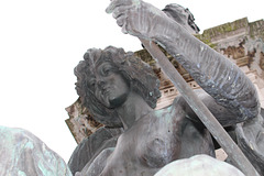 Detail of Queen Victoria Memorial, Kingston upon Hull,  by Henry Charles Fehr