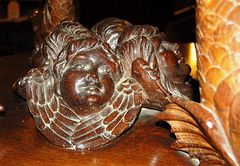 Detail of Font Cover, St Mary and St Michael's Church, Great Urswick, Cumbria