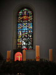 Adventskranz in St. Pius