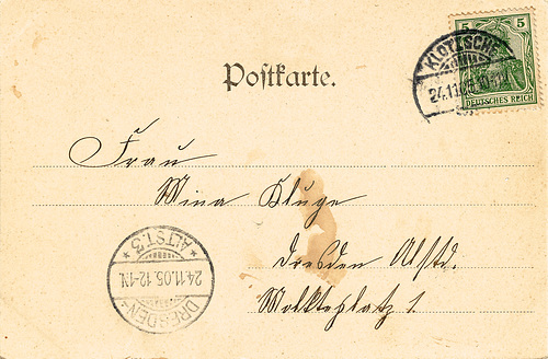 Postkarte Klotzsche-Königswald