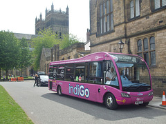 DSCF2136 Go North East 688 (NK66 CXD) at Durham Cathedral - 31 May 2018
