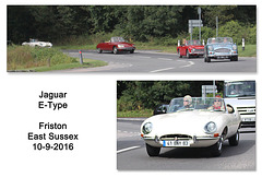 Jaguar e type - Friston - Sussex - 10.9.2016