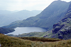 Approaching Stickle Tarn from Seargants Man 26th July 1990