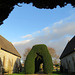 mere cemetery, wilts, mid c19 chapels and yew topiary (1)