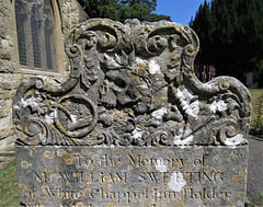 widford church, essex, c18 gravestone, william sweeting 1748 whitechapel inn holder, skull crowned with laurel, ouroboros, bones, candle (1)