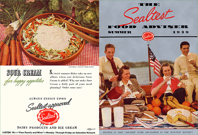 The Sealtest Food Advisor, Summer 1939