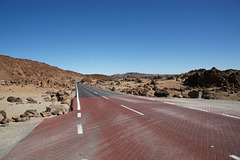 Road Through The Teide Plateau
