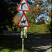 horsey road sign