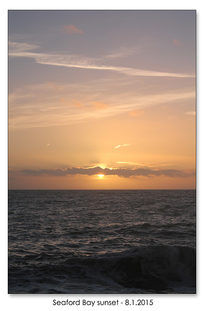 Seaford Bay sunset - 8.1.2015
