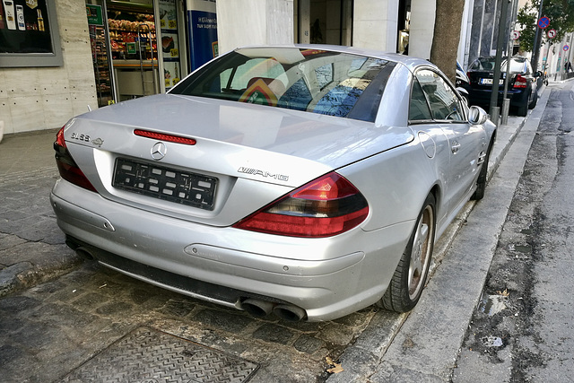 Athens 2020 – Mercedes-Benz SL55 AMG without plates