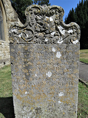 widford church, essex, c18 gravestone, william sweeting 1748 whitechapel inn holder, skull crowned with laurel, ouroboros, bones, candle (2)
