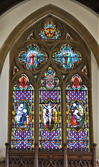 widford church, essex, c19, glass by powell's 1862