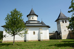 Romania, Suceava, Zamca Monastery, The Church of St. Auxentius and the Bell Tower