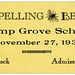 Spelling Bee Ticket, Camp Grove School, November 27, 1931