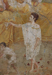 Detail of the Fresco of the Banquet Scene from the House of the Triclinium, ISAW May 2022
