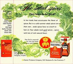 Crown Colony Spice Ad, 1953
