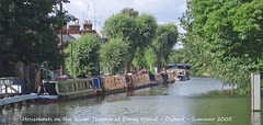 Houseboats on the Thames at Osney Summer 2005
