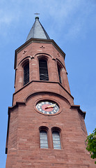 Glockenturm der Evangelische Kirche in Rheinbischofsheim