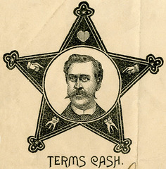 Star-Shaped Logo with Extracted Teeth, Dr. A. A. Wasson Billhead, Dental Surgeon, York, Pa., April 22, 1893