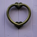 Heart shaped door knocker