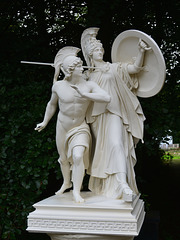 Pallas Athena helping Diomedes