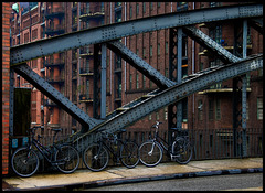 Three Bikes And A Bridge