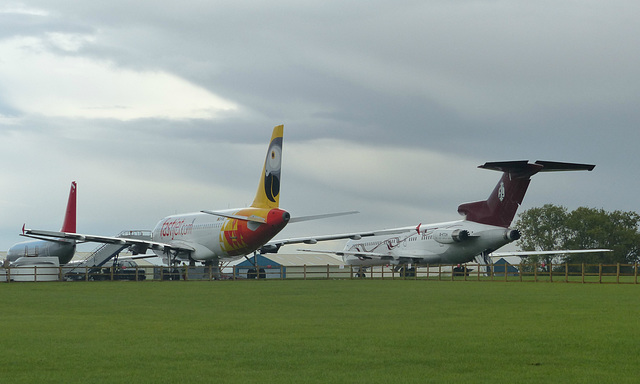 Z-FJE and M-FTOH at Cotswold Airport (1) - 14 September 2017