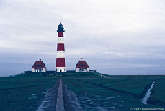 Westerhever Leuchtturm vom Stockenstieg (1987)