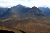 Black Cuillin from the slopes of Beinn Staic