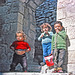 Three kids in Jerusalem -1970