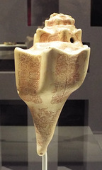 Mayan Conch Shell Trumpet in the Metropolitan Museum of Art, December 2022