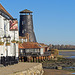 The Royal Oak and The Old Mill At Low Tide