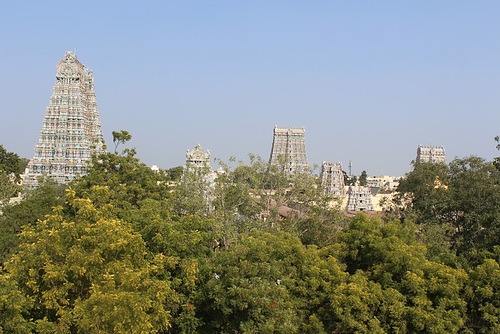 View over Meenakshi Amman Temple
