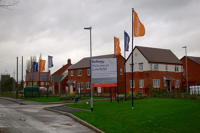 New building in Gnosall