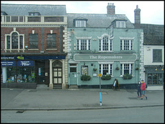closed pubs and masked faces