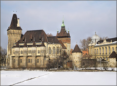 Budapest (H) 16 février 2010. Château de Vajdahunyad.  