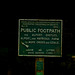 Footpath sign No118