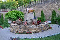Moldova, Mileştii Mici, Fountain of Red Wine