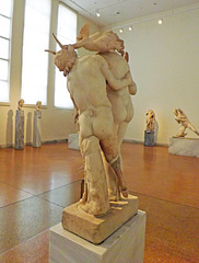 Group of Aphrodite Pan and Eros from Delos in the National Archaeological Museum in Athens, May 2014