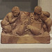 Terracotta Statuette of Three Figures Watching a Cockfight in the Metropolitan Museum of Art, July 2016