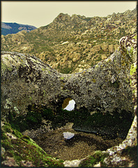 Rock pools and (mini) arch in La Sierra de La Cabrera.