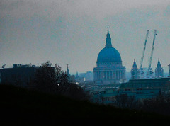 St Pauls with cranes