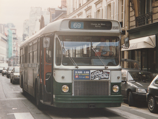 RATP (Paris) 8580 - 29 Apr 1992