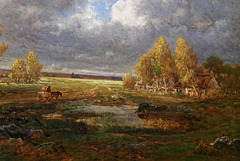 "La mare près de la route, ferme dans le Berry" (détail) (1845-1848)
