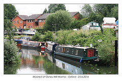 Moored at Osney Mill Marina Oxford 25 6 2014