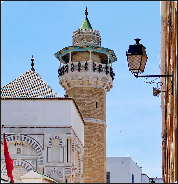 Tunisi : la Mosque Hammouda Pacha sopra la Medina