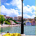 Cephalonia : Axos - un lampione sul mare