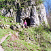 The Cave in the rocks opposite Stepping Stones on the River Dove
