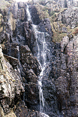 Water cascades ,Grains Gill,Lake District 19th April 1992.